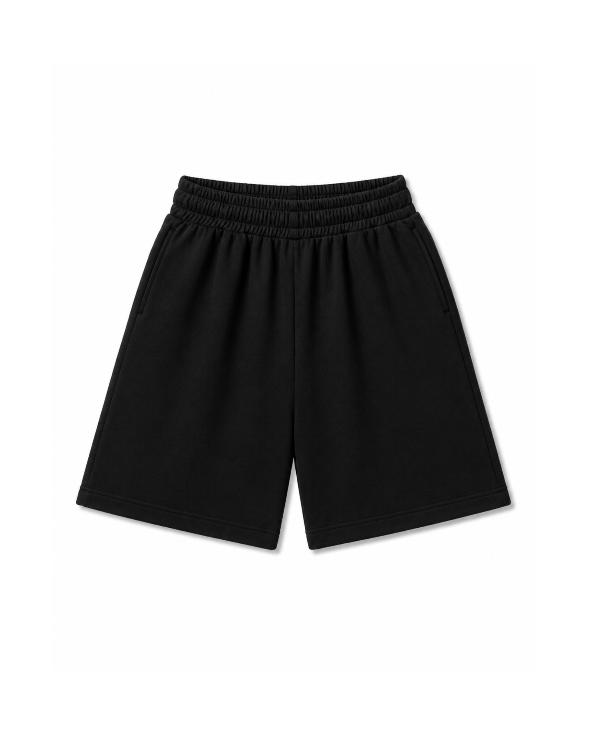 FLEECE SHORTS 400 GSM - BLACK